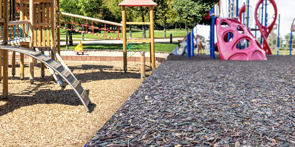 Rubber Mulch vs. Wood Mulch: What's Better for Playgrounds?